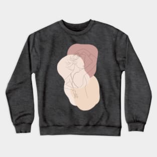 Empowered Woman Line Art Crewneck Sweatshirt